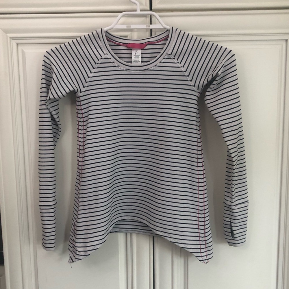 SIZE 4 - Ivivva girl’s long sleeve stripe shirt
